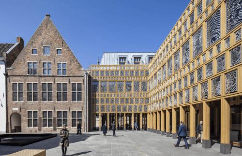 Netherlands Deventer stadhuis pyrobel fire resistant glass